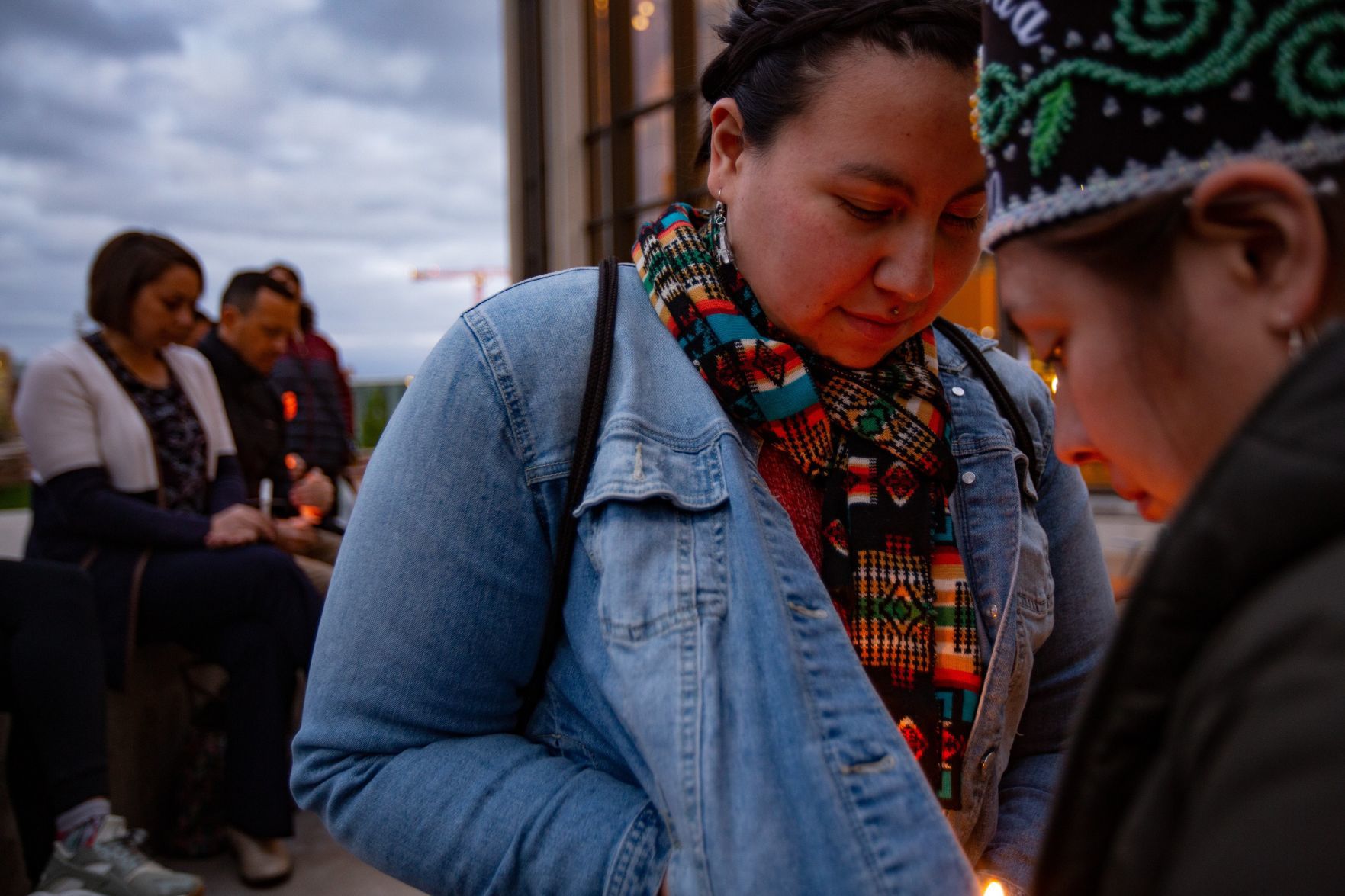 Washington University candlelight vigil for Indigenous People's Day